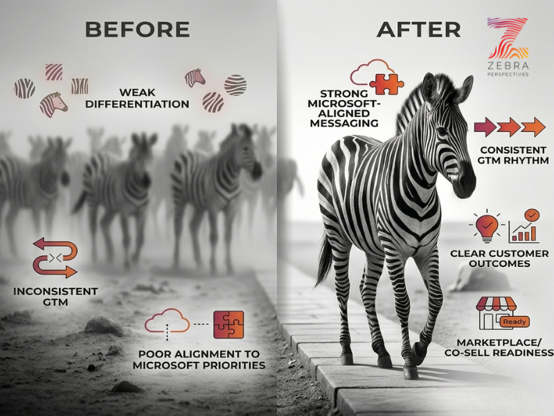 zebra infographic for Zebra Perspectives Outsourced CMO blog